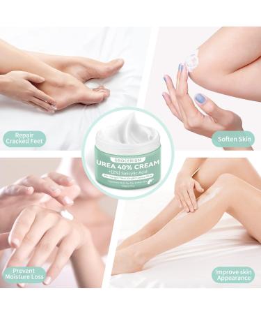 Urea Cream 40% - 2 Packs | Horn Skin Remover Foot & Hand Cream with Hyaluronic Acid Tea Tree & Aloe Vera - Deep Moisture Callus Remover & Softening - 150g - Buy Online on GoSupps.com