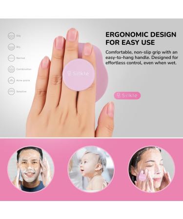 Silicone Face Scrubber 2 Pack - Exfoliating Facial Brush for Gentle Skin Cleansing & Renewal - Pink & Blue - Perfect for All Skin Types - Buy Online on GoSupps.com