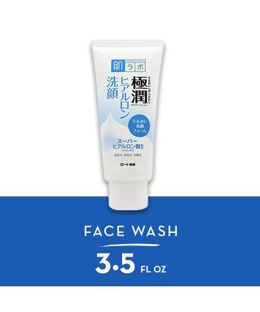 Rohto Hada Labo Gokujyun Face Wash 3.5 oz - Hydrating Japanese Skincare - Buy Online on GoSupps.com