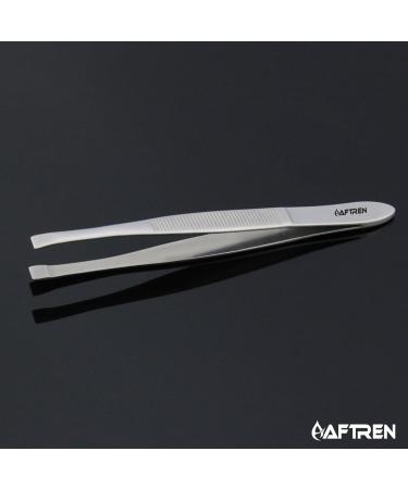 Professional Eyebrow Tweezers Slant Tip Precision Hair Tweezers Men & Women Stainless Steel Best for Plucking Chin Facial Hair 3.2"/8.3 cm - Buy Online on GoSupps.com