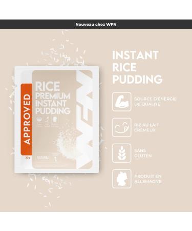 WFN Approved Rice - Rice Pudding - Natural Flavor - 30g Test Pack - Instant and Additive Free - Produced & Laboratory Tested - Buy Online on GoSupps.com