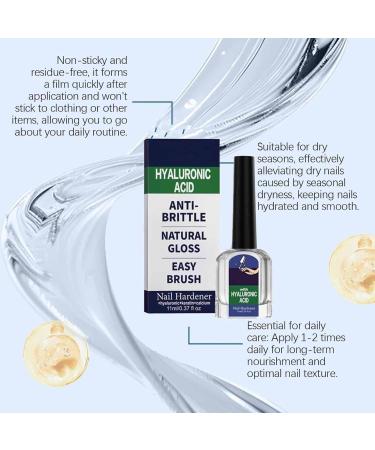 3Pcs Nail Care Serum - Hyaluronic Acid Nail Hardener For Cracked Cuticles & Dry Nails Strengthens Repairs Crackedcuticles For Manicures & Home Nails Care - Buy Online on GoSupps.com