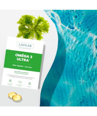 Omega 3 Ultra DHA Vegan Vegetable - Algae 1 Month Memory Brain Vision Made in France Lavilab - Buy Online on GoSupps.com