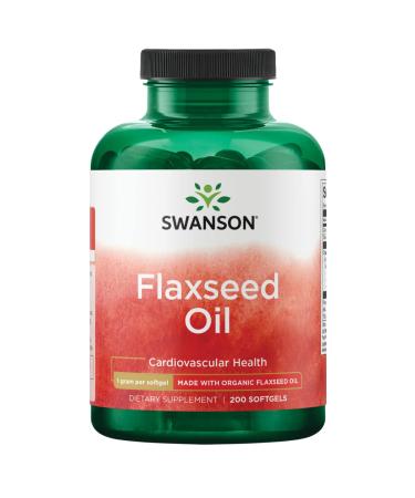 Swanson Flaxseed Oil (Omegatru) 1000 Milligrams 200 Sgels