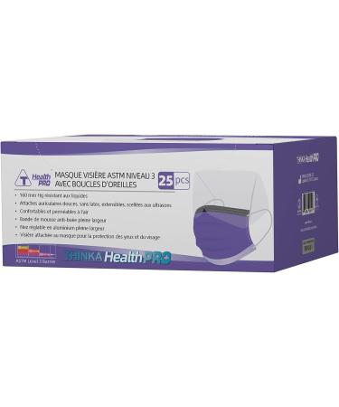 THINKA ASTM LEVEL 3 VISOR MASK WITH EARLOOPS (25pcs) -Medical Mask -Surgical Mask - ASTM LEVEL 3 MASK - Buy Online on GoSupps.com