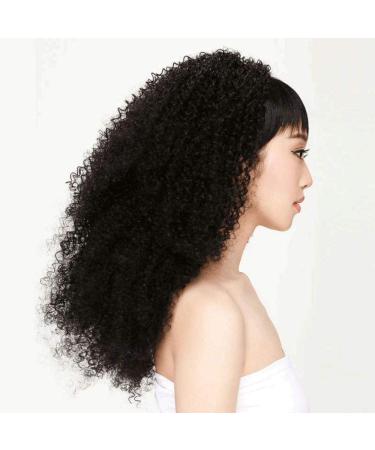 Long Wavy Curly Hairpieces for Women - Natural Black High-Temperature Resistant Kinky Wigs 22.5 inches | Shop Internationally - Buy Online on GoSupps.com