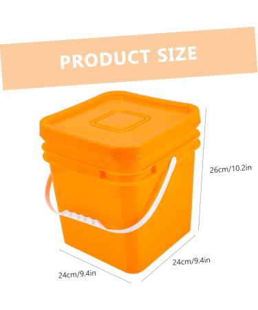 TOKIDNY Sealed Bucket Laundry Organizer White Paint Bucket Refillable Dispenser Water Pails Buckets Plastic As Shown - Buy Online on GoSupps.com