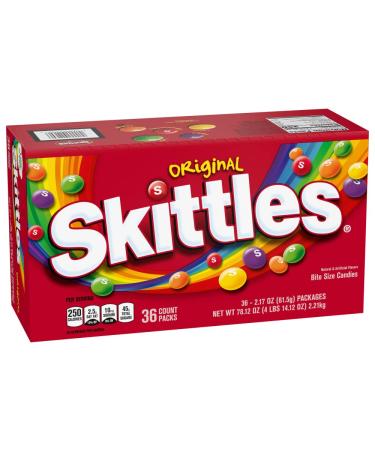 SKITTLES Original Candy, 2.17-Ounce (Pack of 36)