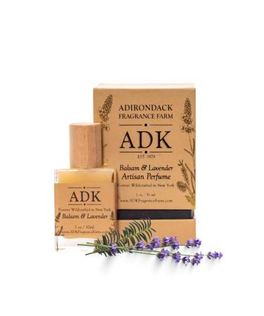 ADK Balsam & Lavender Artisan Perfume Spray 1 oz (30 mL) Natural Hypoallergenic & Clean Perfume for Women & Men with Notes of Lavender Tangerine Vanilla Mint & Balsam Fir 1 Fl Oz (Pack of 1)