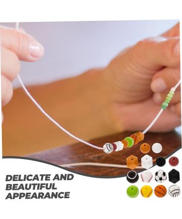 COHEALI Silicone Bead Kit - 880 Pcs Bulk Beads for DIY Keychains, Necklaces, and Teether - Baseball and Softball Design - Round Circle Shape - 1.5CM Size - 5pcs - Buy Online on GoSupps.com