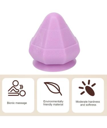 Massage Cone Ball with Suction Cup | Myofascial Relaxation | Hand-Free Design for Back Neck & Shoulders | Travel-Friendly Violet Massage Balls - Buy Online on GoSupps.com