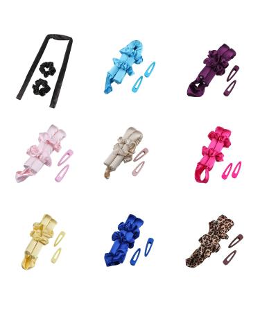 Black Heatless Curling Rod Headband for Long Hair | Overnight Curls with Silk Hair Ties - Buy Online on GoSupps.com