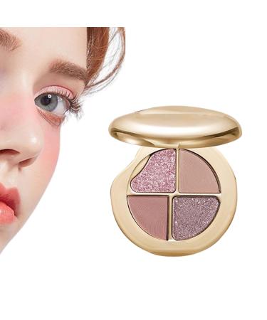 Makeup Eyeshadow Palette 4in1 Makeup Palette for Women Blush Highlighter Glitter Suitable for Women Teens Girls Travel No 5