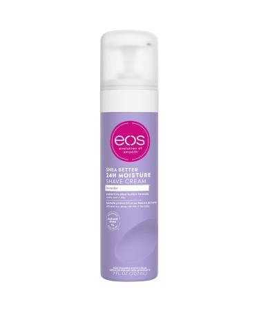 eos Shea Better Shaving Cream for Women - Lavender | Shave Cream, Skin Care and Lotion with Shea Butter and Aloe | 24 Hour Hydration | 7 fl oz 7 Fl Oz (Pack of 1) Lavender