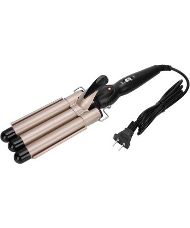 Electric Hair Waver Fast Heating 3 Barrel Curling Iron Wand Adjustable Hair Curler Waver Crimper Hair Styling Tool Hair Curling Wand (Gold 22mm) - Buy Online on GoSupps.com
