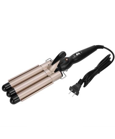 Waver Hair Tool 3 Barrel Curling Iron Wand Hair Curling Roller Hair Curler Waver Hair Crimper Adjustable Hair Styling Curler Hair Rollers Hairstyling Curler for Salon Home(22mm#4)