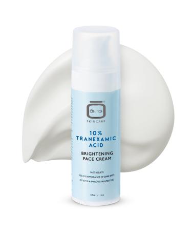 OMIC 10% Tranexamic Acid Cream 1 fl oz / 30ml Skin Brightening Cream Reduce Appearance of Dark Spots Skin Moisturizer Even Skin Tone with Coconut Oil & Vitamin E
