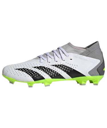 adidas Unisex Predator Accuracy.3 Firm Ground Boots Sneaker 44 2/3 EU Ftwr White Core Black Lucid Lemon