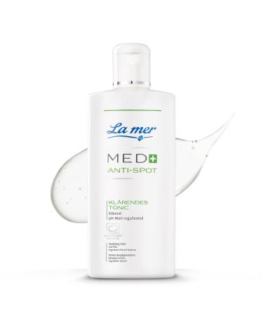 La mer med+ anti -spot clarifying tonic - facial water for blemished skin - cleans clogged pores reduces pimples and blackheads - antibacterial and soothing - talent -regulating - 200 ml