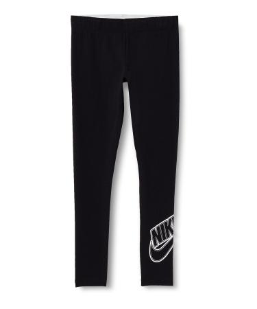 Nike Girls' Leggings Favorites 7-8 Years Black/White