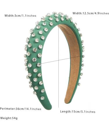 scicent Alice Bands Adult Women Bling Crystal Headbands for Daily Wearing Fashion Hair Bands for Girls Vintage Rhinestone Hair Hoop Wide Hair Accessories for Ladies Party - 25915 - Buy Online on GoSupps.com