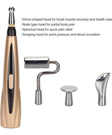 Electronic Acupuncture Massage Pencil - Meridian Energy Device for Tiredness Relief & Improved Blood Circulation | 9 Strengths 4 Massage Bases - Buy Online on GoSupps.com