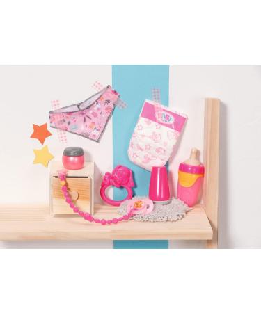 Baby Born Starter Set 832851 - Accessories for Toddlers - Magic Eyes Dummy, Nappy Ring, Powder Bottle & More - Buy Online on GoSupps.com
