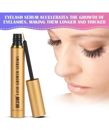 LOPHE Eyelash Growth Serum Lash & Brow Serum for longer and fuller eyelashes natural and safe ingredients not tested on animals Lash Serum for fast eyelash growth 4 ml gift for women Golden - Buy Online on GoSupps.com