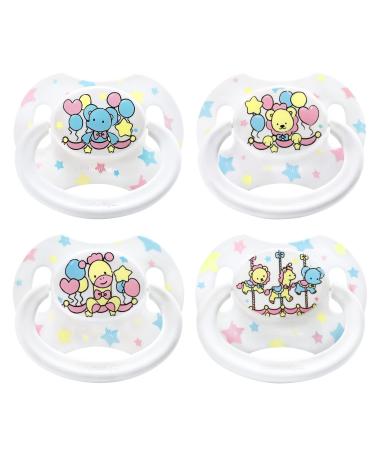 LittleForBig Large Shield Pacifier Generation II Adult Size Printed Set - Little Circus Pattern