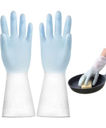 Household Gloves | Kitchen Cleaning Gloves - Waterproof Household Cleaning Rubber Gloves for Kitchen Cleaning Dishes and Gardening - Buy Online on GoSupps.com