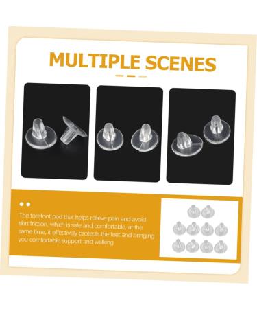 Clear Gel Front Pad Toe Cushions - 5 Pairs | Sandal Thong Protectors - Buy Online on GoSupps.com