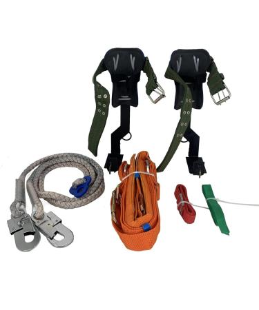 CDZHLTG Tree Climbing Equipment Set | Fall Protection Rope Climbing Belt & Gear for Outdoor Mountaineering - Buy Online on GoSupps.com