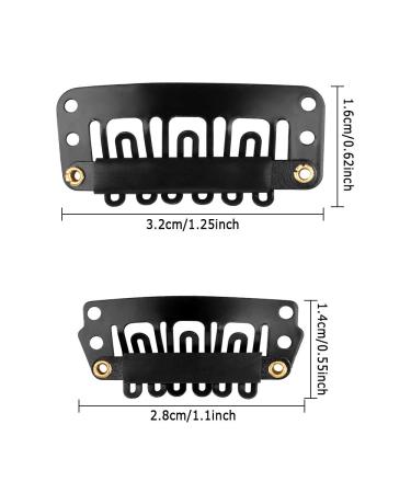 Dadabig 140 PCS Hair Clips - Iron Metal Replacement for Wigs & Extensions | 32mm & 28mm Snap Clips | DIY Hair Accessories - Buy Online on GoSupps.com