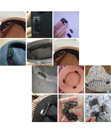 100 Metal Snap Clips for Wigs & Hair Extensions 6-Teeth Combs DIY 28mm Black International Shipping Available - Buy Online on GoSupps.com