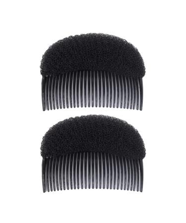 2 pieces insert comb foam hair base styling tool bump it up volume hair accessories hair extension tool black