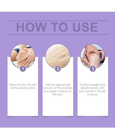 Gel de massage apaisant pour les articulations Cr me de massage apaisante Purple Relief Soulagement rapide de la douleur Absorption rapide pour le cou le dos les genoux les lombaires et les pied - Buy Online on GoSupps.com