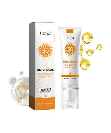 AMALIA Universal Tinted Moisturizer with SPF 50+ PA+++ Anti-Aging Foundation Cream 1.69 FL OZ