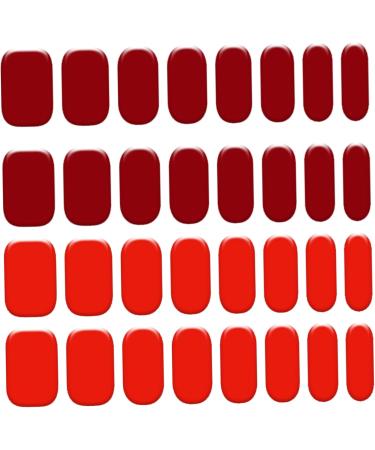 Gel Nail Stickers Cuttable Semi Cured Gel Nail Strips for Professionals Beginners Nail Art (UV Lamp Required but Not Included) Bright Red - Buy Online on GoSupps.com