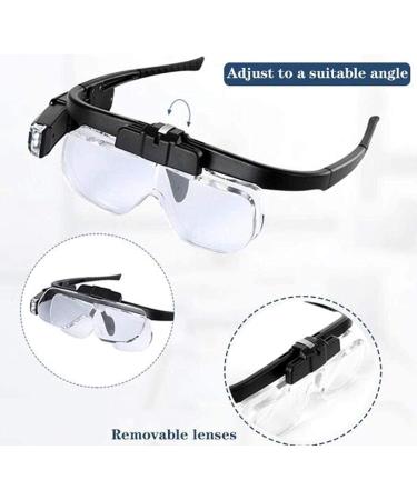 Lightweight Magnifying Glass Adjustable 6 Kinds of Lens Lighting Magnifying Glass for Reading Newspaper Repaiwatch/1Cps Lofty Ambition - Buy Online on GoSupps.com