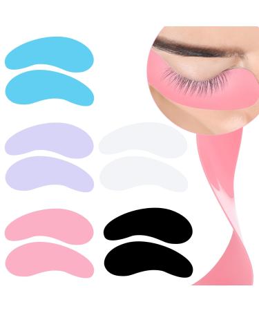 5 Pairs Silicone Under Eye Mask Under Eye Patches Eyelash Extension Supplies for Isolating Eye Skin Reusable Eye Patches for Skin Care Effect to Reduce Wrinkles and Fine