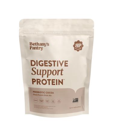 BETHANY'S PANTRY Digestive Support Protein - Probiotics for Digestive Health Cocoa - Clean Lean Protein - Premium Vegan Pea Protein Powder Plant Based - 20 Servings 1lb (Pack of 1)