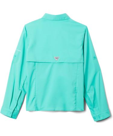 Columbia Girls' Tamiami Long Sleeve Shirt - Electric Turquoise, Medium - Buy Online on GoSupps.com
