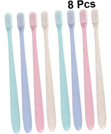 Buy Mobestech Vegan Organic Travel Toothbrush | 2 Boxes of 8 Pieces | Eco-Friendly Manual Care Brush with Cap - International Shipping Available - Buy Online on GoSupps.com