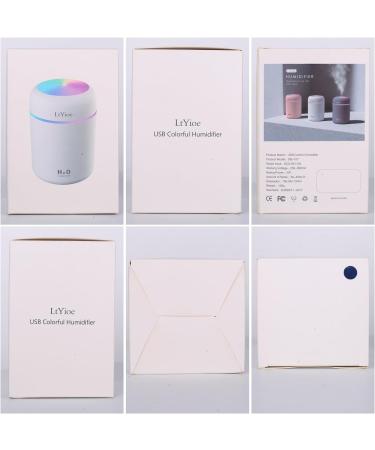 Portable Mini Humidifier with Colorful Light | 2 Mist Modes, Auto Shut-Off | for Bedroom, Office, Home, Car - Navy Black - Buy Online on GoSupps.com