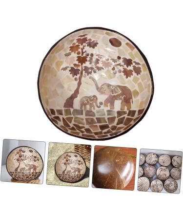 2 Pcs Coconut Shell Dishes Astronaut Wall Hook Coconut Bowl Decoration Work Desk Decor Candy Snacks Bowl Fruit Bowl Coconuts Shell Bowl Bling Decor Key Bowl Manual Wooden Lip Gloss 15X7CMx2pcs As Shownx2pcs - Buy Online on GoSupps.com