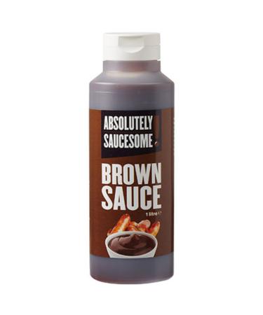 Brown sauce Absolutely Saucesome 1L Restaurant Quality ideal for home use.