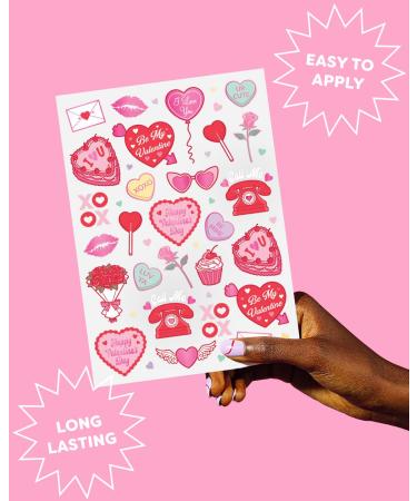 xo  Fetti Valentine's Day Temporary Tattoos - 54 Hot Pink Foil Styles | V-Day Party Decoration  Galentines  Party Favor  Be Mine  Candy Heart  Vday Supplies  XOXOs - Buy Online on GoSupps.com