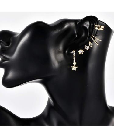 Missgrace Bohemian Rhinestone Earring Set for Women and Girls - Style 3 - Buy Online on GoSupps.com