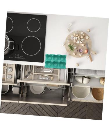 GLEAVI 6 Egg Holder for Fridge Eggs Countertop Egg Holder Practical Egg Tray Container Household Tableware Green 14.5x9.5x3.2cm - Buy Online on GoSupps.com