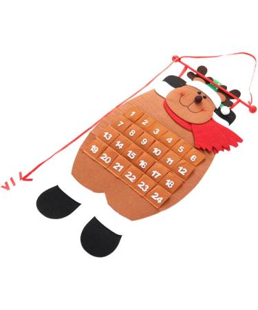 Cabilock Christmas Advent Calendar 2pcs Calendar Christmas Tree Hanging Ornament Christmas Countdown 3d Accessories - Buy Online on GoSupps.com